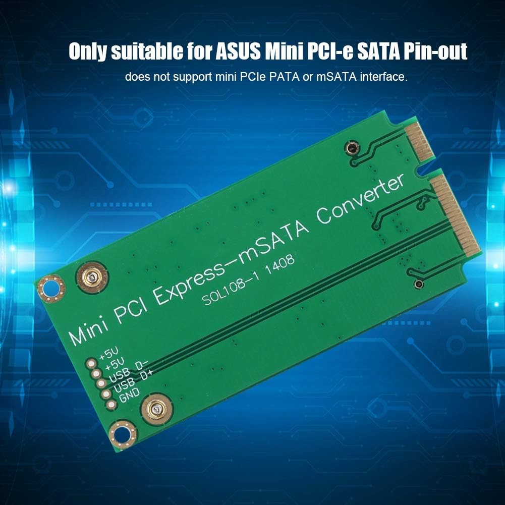 Bewinner1 Adapter Card, 3x5cm mSATA Adapter to 3x7cm Mini PCI-e SATA SSD S101 900 901 900A T91 Riser Card for Eee PC 1000 - Image 4