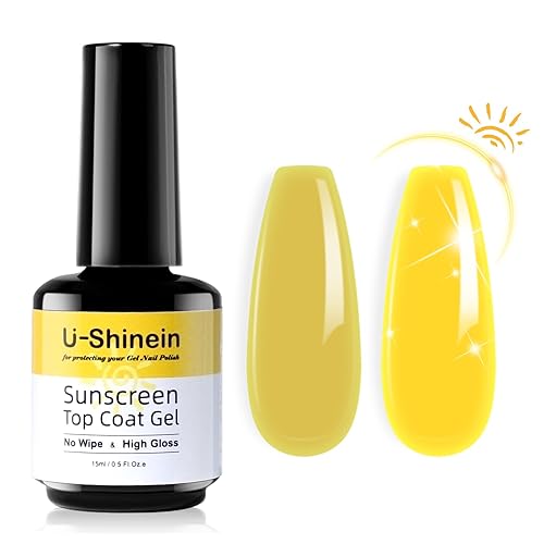 U-Shinein Shine UV Top Coat, in No Wipe Sunscreen Top Coat Gel