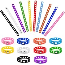 Amazon.com: Muka 20 PCS Adult Rubber Charm Wristbands, Multi