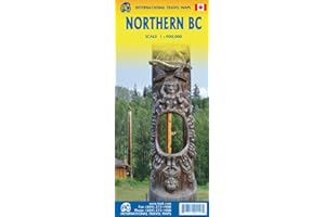 Northern British Columbia Travel Reference Map 1:900K- 2023edi