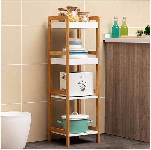 estantes de madera para microondas