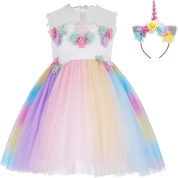 unicorn puffy dress