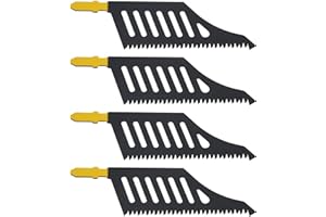 OTOTEC 4PCS Flush Cutting Jigsaw Blade T Shank Jigsaw Blades 112mmx32mmx1.2mm Compatible with Dewalt Compatible with Bosch, 1