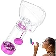 SAWOZU Inhaler Spacer for Kids and Adults, Soft Fit Mask, Portable and Lightweight, Suitable for Home and Travel – Nessi OTC Spacer (Purple/Adult)