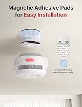X-Sense XS01 Standalone Mini Smoke Alarm, 10-Year Battery, Magnetic Mount view 4