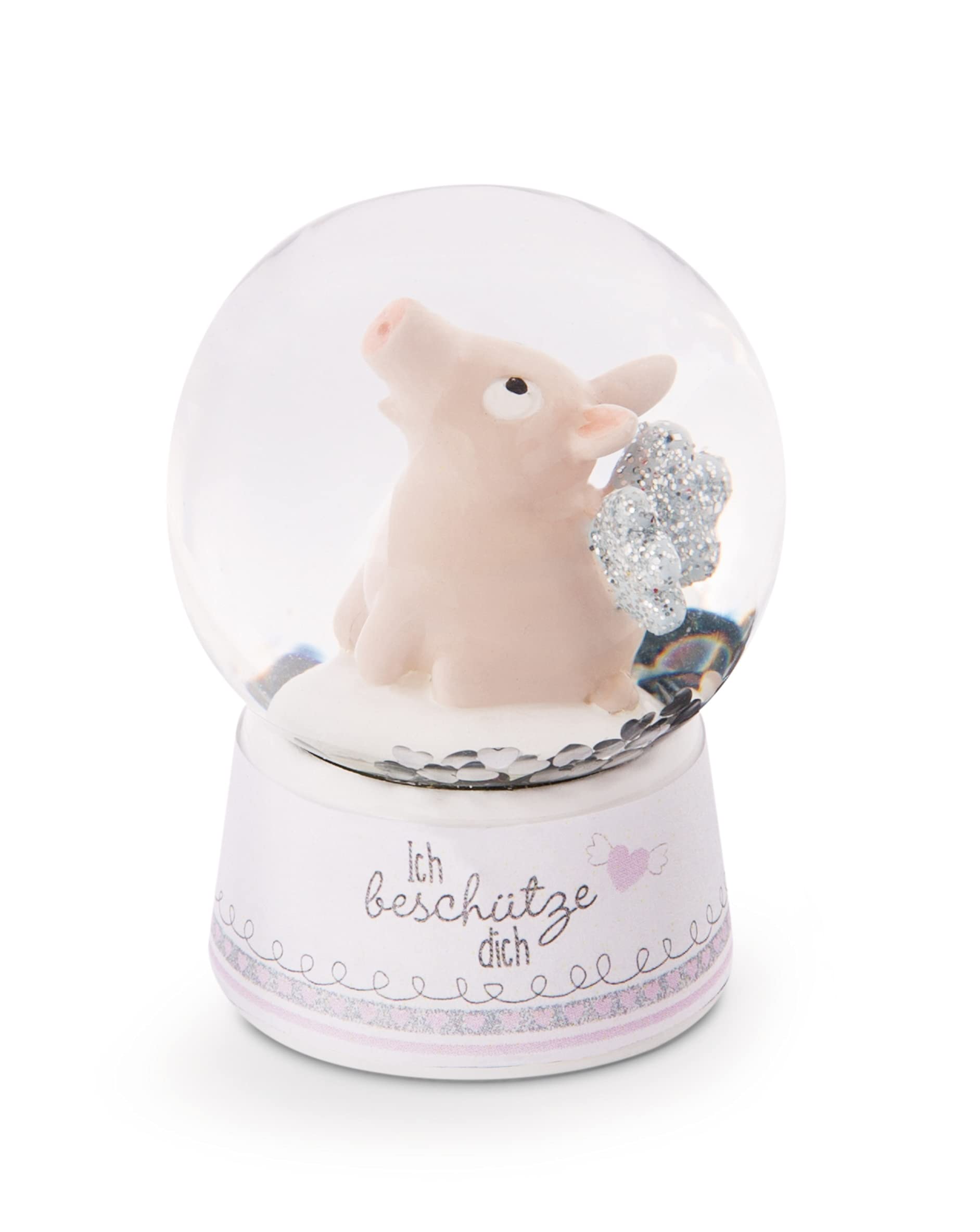 NICI Glitter Globe ''Guardian Piggy'' 6,5cm