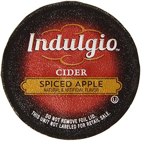 Indulgio Spiced Apple Cider Single Serve for Keurig K-Cup Brewers, 12 Count (Pack of 6)