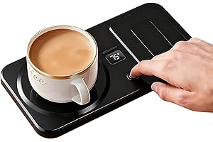 Cup Warmer - Electric Wireless Mug Heating Warmer for Tea,3-Gear Temperature Control Heating Pad for Men Women Beverage Tea W