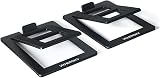 Mukjipa C-1 Desktop Speaker Stands Small Speakers Tilted 16 Degree Angle Black view 1
