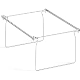 SUNEE Hanging File Folder Frame, Letter Size File Drawer Organizer for Desks, Adjustable File Cabinet Rails 13.5 to 17.5 Inches, Set of 1