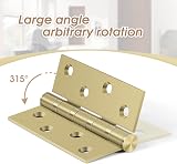 AOLISHENG 4 Inch Stainless Steel Door Hinges 100x75mm Ball Bearing Heavy Duty view 5