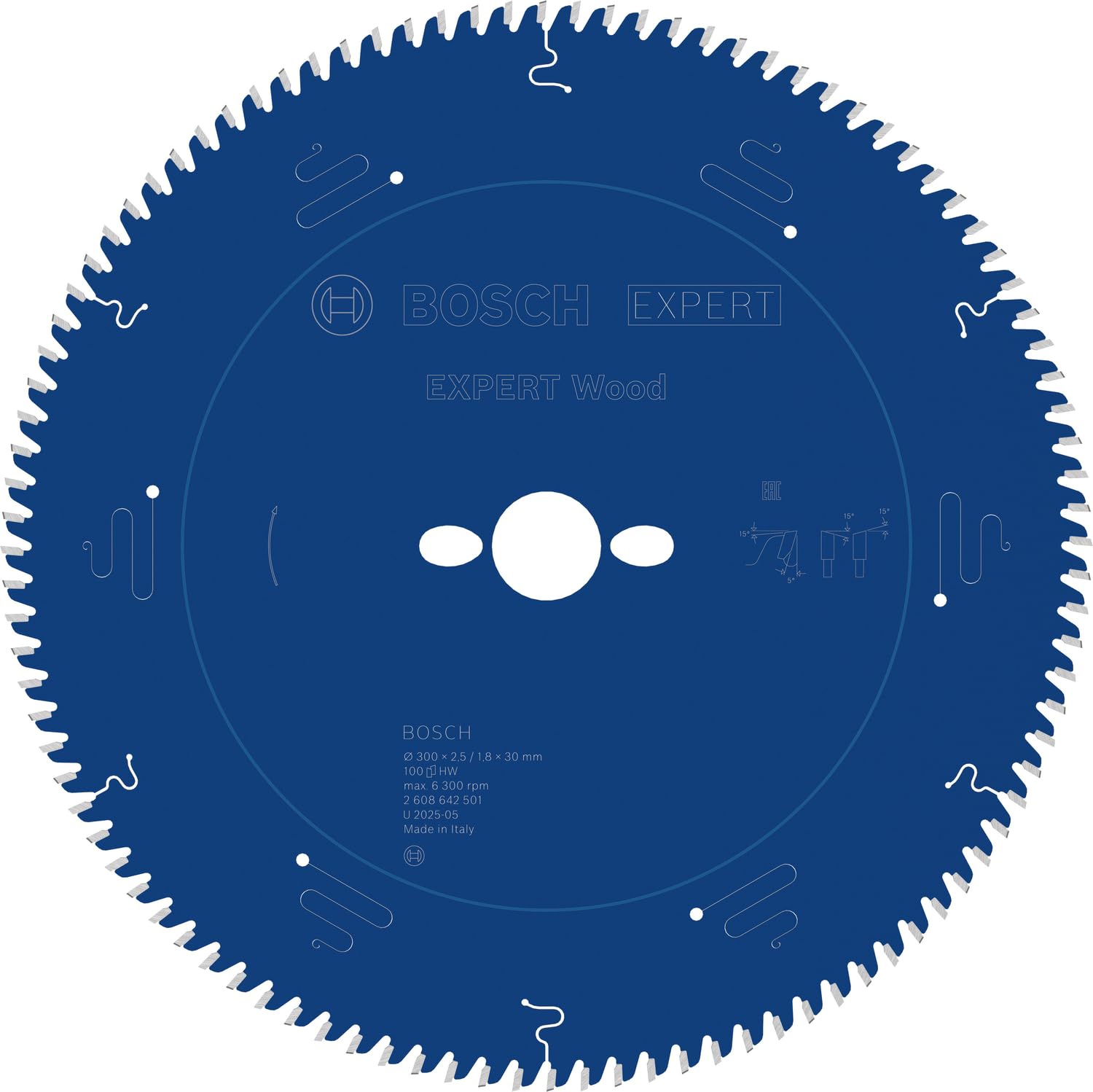 Bosch 1x Expert Wood Corded Circular Saw Blade for Table Saw (for Softwood, Hardwood, Ø mm, Professional Accessory Table Corded Circular Saw)