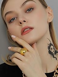 GOLDCHIC JEWELRY Gold Statement Ring for