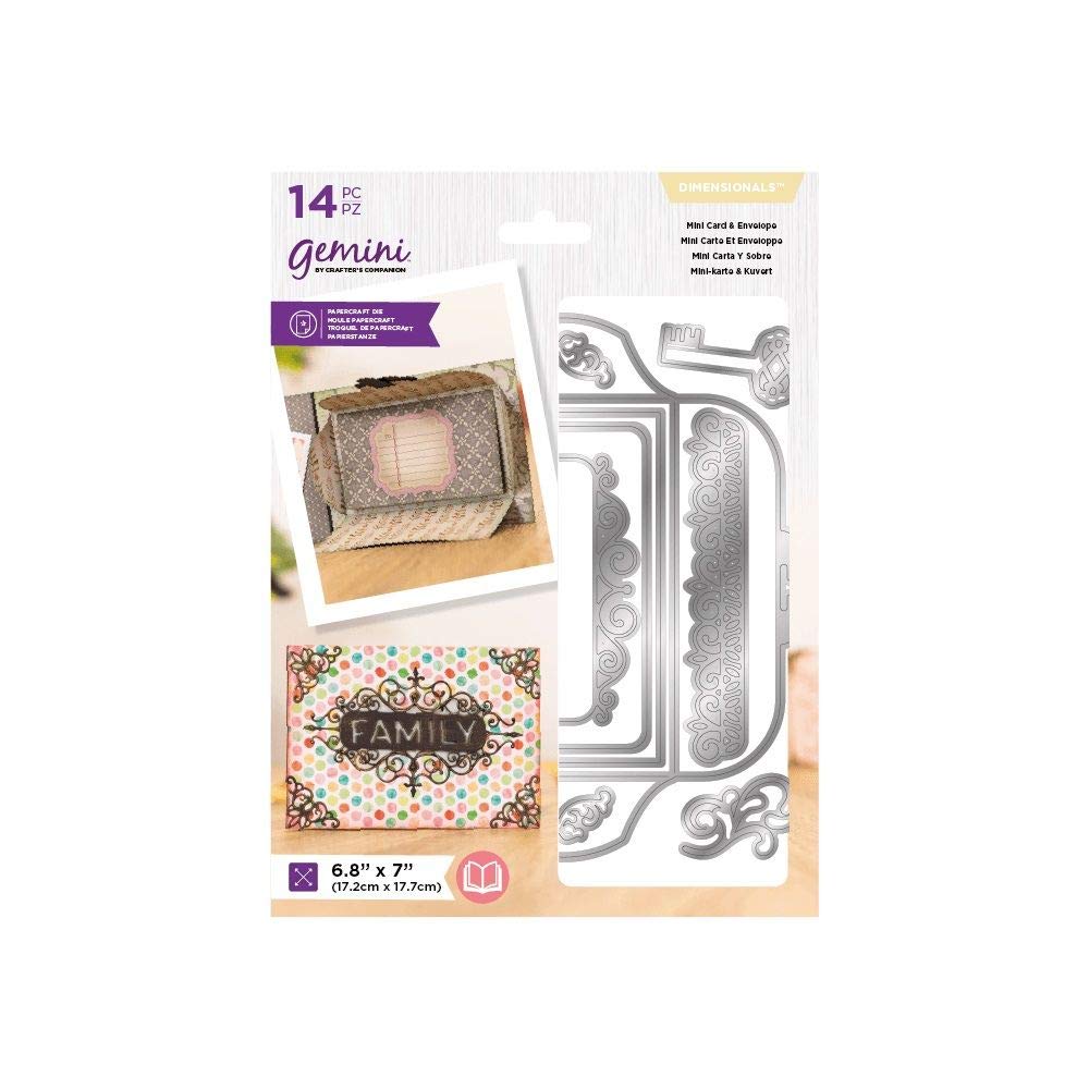 Crafter's Companion Gemini Metal Die-Dimensionals-Tabbed Page & Purse Card, One Colour, One Size