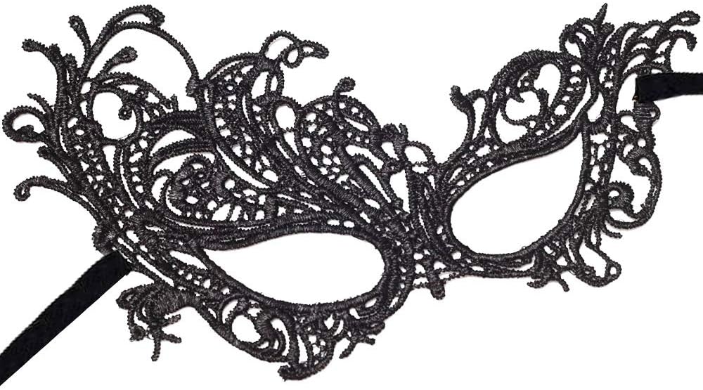 CODIRATO Masquerade Masks for Women,8 Pcs Elegant Lace Venetian Half Face Mask Set for Halloween Masquerade Balls - Image 5