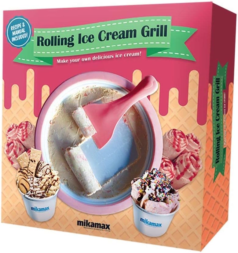 MikaMax, Ice Teppanyaki Plate, Ice Cream Rolling Machine, DIY Roll, Ice Pan Ice Cream Maker, With Recipes - Image 3