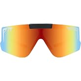 Pit Viper Sunglasses I The Flip-Offs I HD Polarized Lens I Retro Sport I Mystery with Rainbow Lens