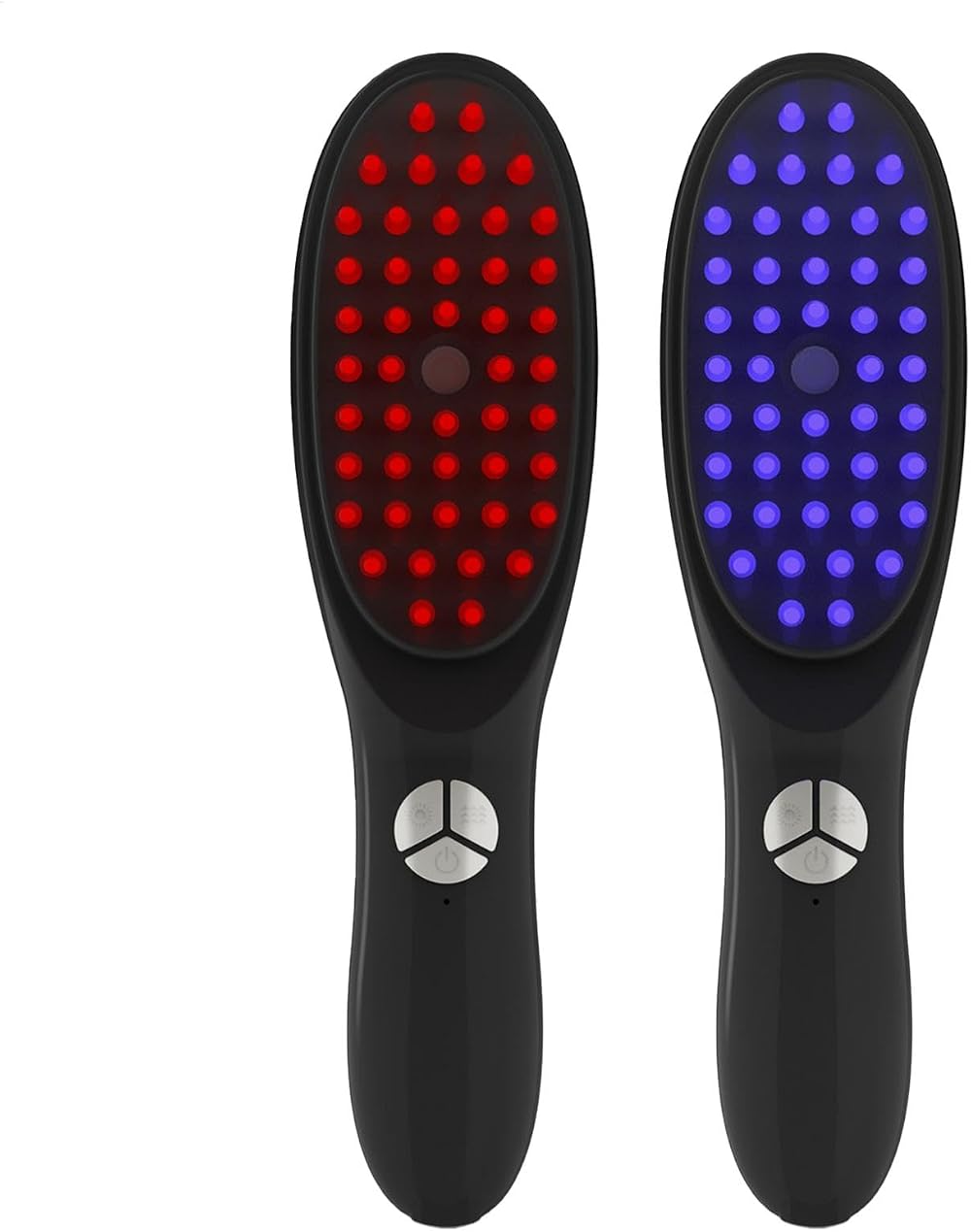 Dmuzsoih Electric Hair Growth Brush 4.5x21.5cm 2-in-1 Anti Loss Scalp Massager