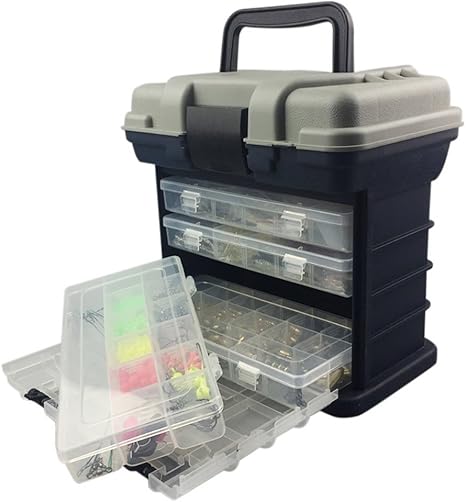 Yiitay - Caja para aparejos de pesca, 4 capas, plástico ...