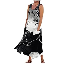 Generic Dresses for Women 2024 Sleeveless Floral