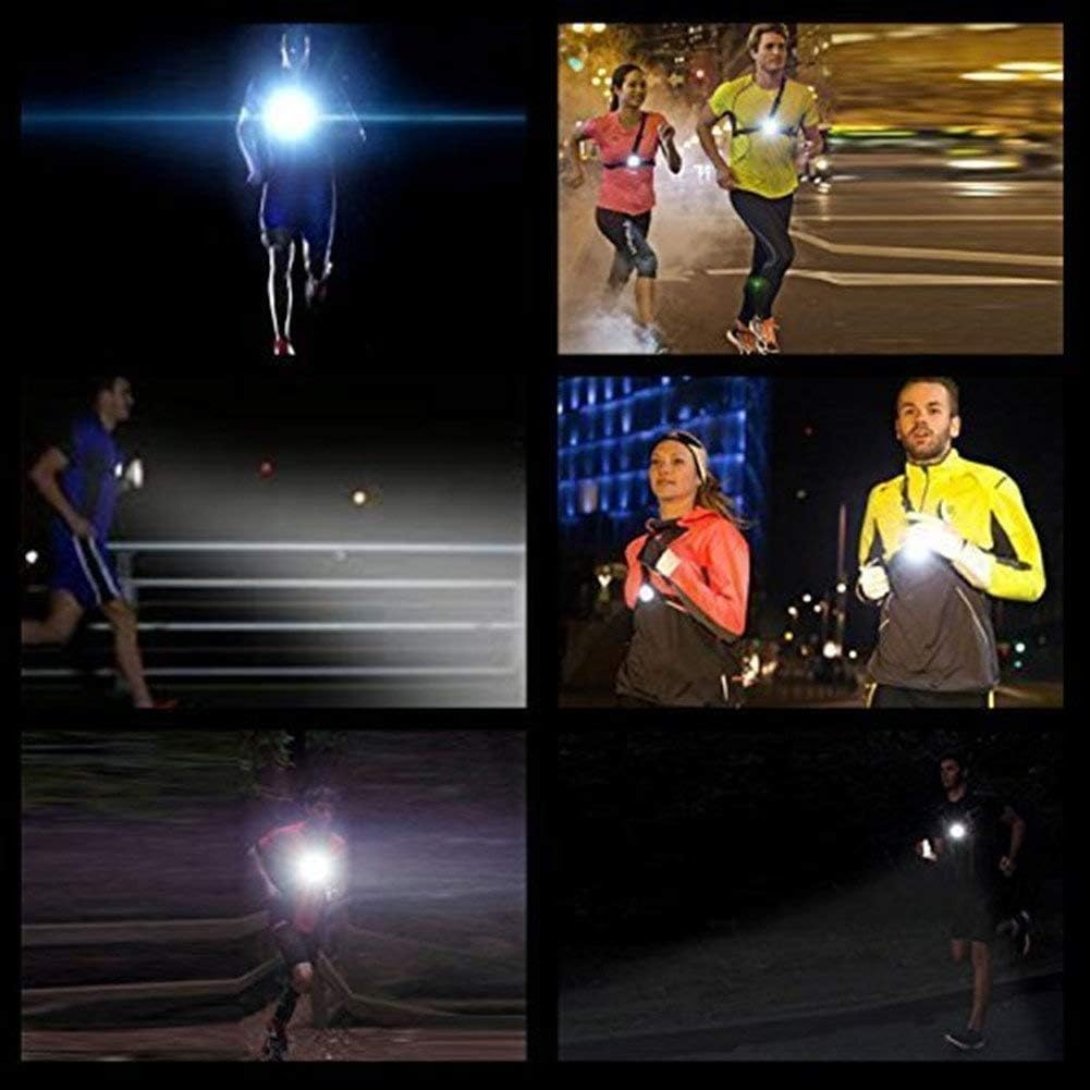 LuTuo Running Light Lamp, USB Rechargeable LED Body Torch - Image 3