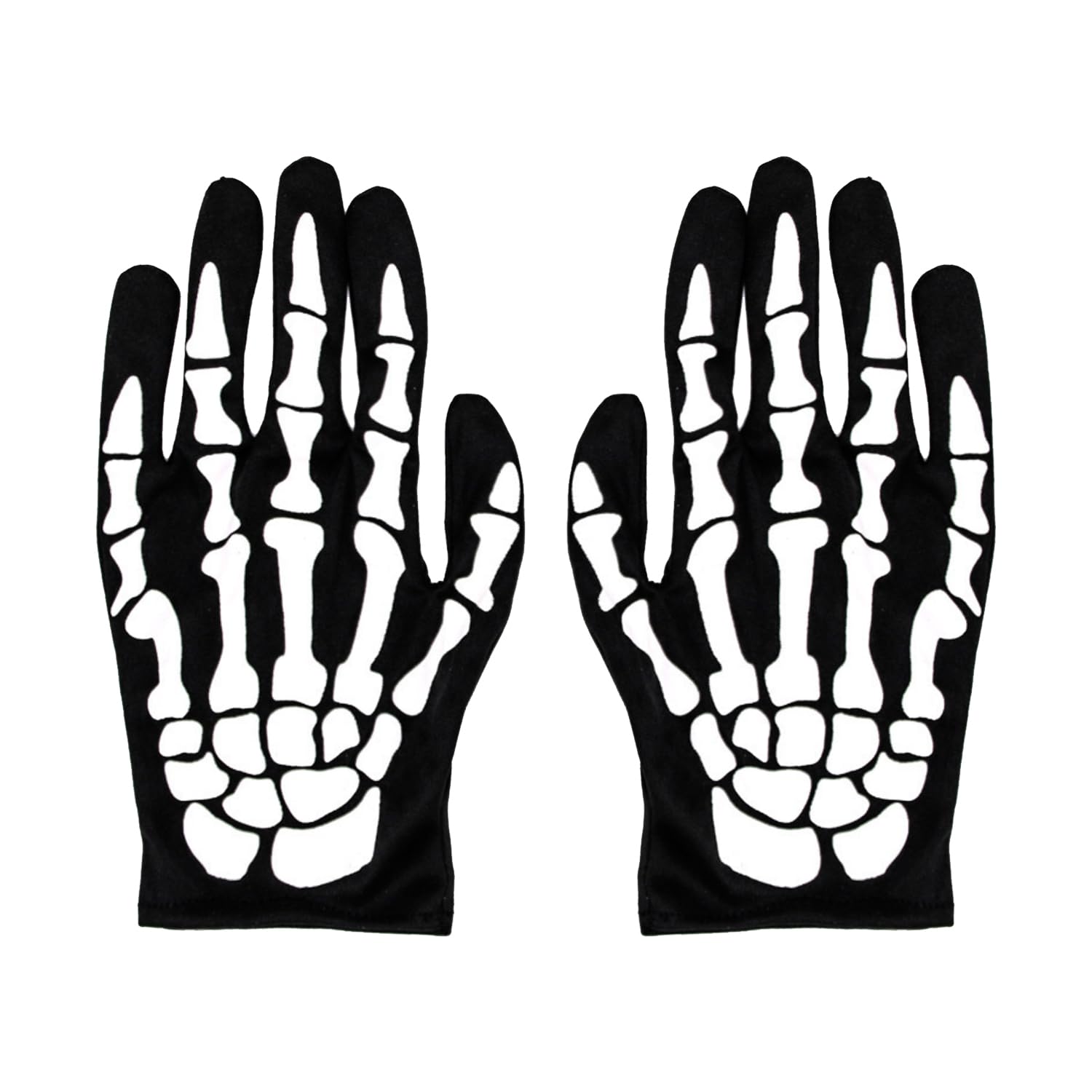 RmKbe Skeleton Gloves Full Finger Bike Glove Skeleton Gothic Gloves Winter Warm Mittens Halloween Cosplay Costume for Adult