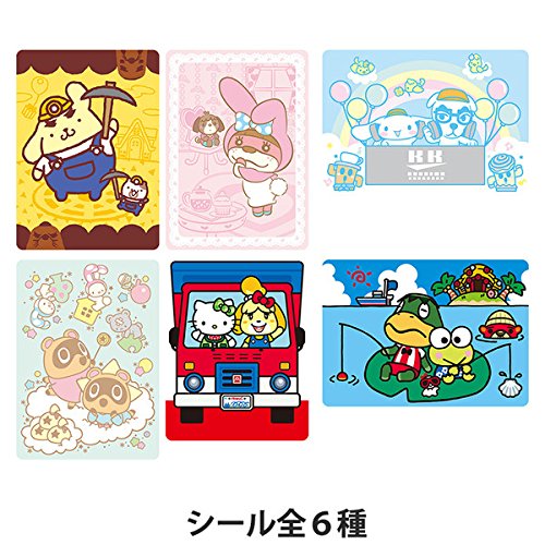 amiibo card (2 cards) + seal Sanrio Animal Crossing Hello kitty