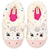 Dearfoams unisex-child Kids Toddlers Whimsical Animal Critter Washable Slipper