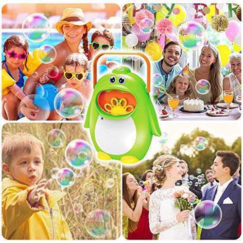 BAODLON Bubble Machine 2 Pack Automatic Bubble Blower, 500 Bubbles