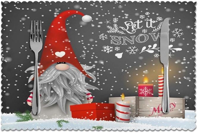 Weihnachts Schneeflocken Badematte - Rutschfeste Winter Fußmatte  Waschbar