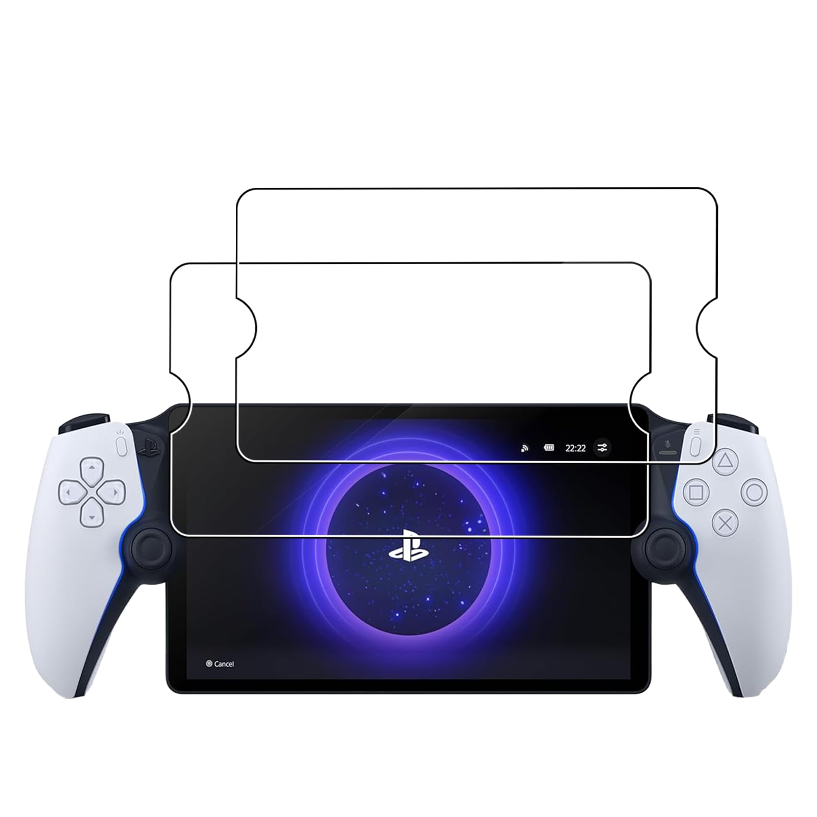 [2 Pack]Tempered Glass Compatible with Sony PlayStation Portal Screen Protector,Ultra Resistant,Anti Fingerprints,HD Clear,No Bubbles,9H Hardness Protector Film Tempered Glass Film,Transparent