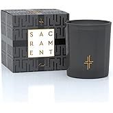 SAINT X Ali Landry Sacrament Scented Candle - Oud, Jasmine, & Vanilla Soy Coconut Aromatherapy Candle - Long-Lasting 80-Hour Burn Time - Decorative, Relaxing, Fragrant Home Decor & Gift
