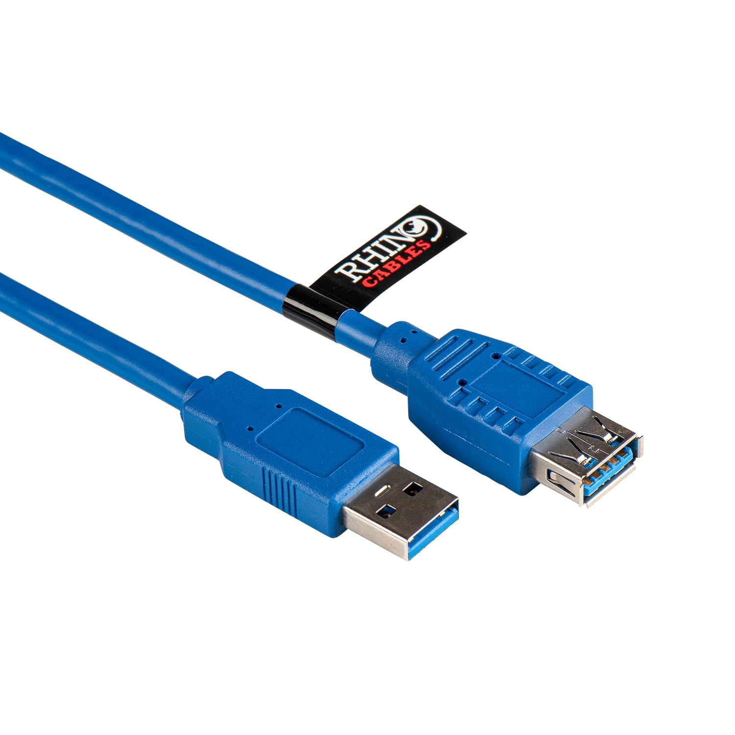 rhinocables - USB 3.0 Extension Cable | 5Gbps Data Transfer | Durable 10 Pin 28 AWG Design | Compatible With USB 2.0, 1.1 Devices | Extension Functionality, Blue, 2m