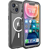 XYYJX for iPhone 14 Case Waterproof 6.1'', Dustproof Phone Case with Screen Protector for Apple iPhone 14 (Black)