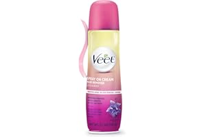 Hair Removal Cream – VEET Legs & Body 3 in 1 Spray On Hair Removal Cream, Sensitive Formula with Aloe Vera and Vitamin E, 5.1 oz Spray Can