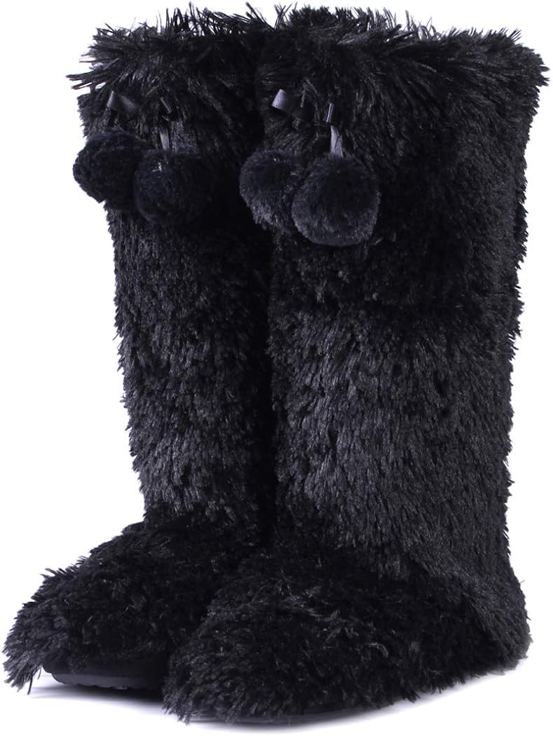 Tall fuzzy slippers Clearance