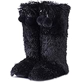Home Slipper Women's Soft Fleece Plush Warm Indoor House Slipper Boots Shoes