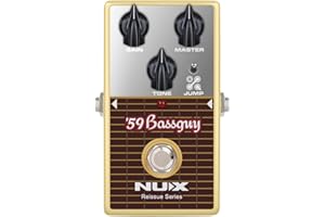 NUX ’59 Bassguy Guitar Pedal, Tuner Pedal with Jump Toggle for Electric Guitar, Fully Analog Circuit, Ture Bypass