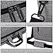 BRINCH 15.6 inch Laptop Computer Case Cover Sleeve Shoulder Strap Bag with Side Pockets Handles and Detachable for Laptop/Notebook/Netbook/Chromebook,Colour Light Grey