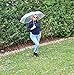 Home-X - Clear Travel & Folding Umbrella, Perfect Size for Portable Use, Windproof Design Provides Protection in All Kinds of Weather