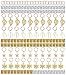 YHmall 160 Piesces Hair Jewelry Rings Decorations Pendants, Hair Braid Rings Dreadlocks Metal Hair Cuffs Hair Braids and Beads for Hair Accessory£¬Braid Jewelry£¬Braid Clips