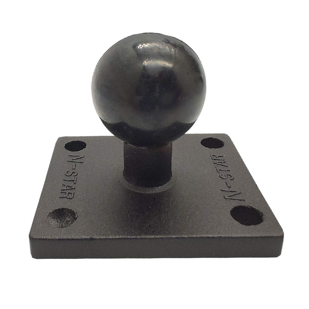 fivekim Alunum Square Mount Base with Ball Head for Ram Mount forZumo Tom Square navigation fixed ball head black