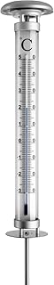 TFA Dostmann Solino analoges Gartenthermometer, 12.2057, mit Solarbeleuchtung, wetterfest