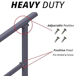 CR Fence & Rail Hand Rails for Outdoor Steps, 4