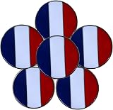 FINGER TEN Golf Ball Marker UK Flag 6 Pack Hat Clip Divot Tool Magnetic view 5