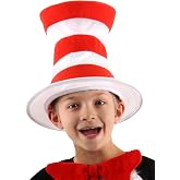 Dr. Seuss Cat in The Hat Striped Stovepipe Costume Hat for Kids