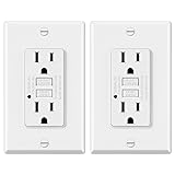 ELECTECK 2 Pack GFCI Outlets 15 Amp, Non-Tamper