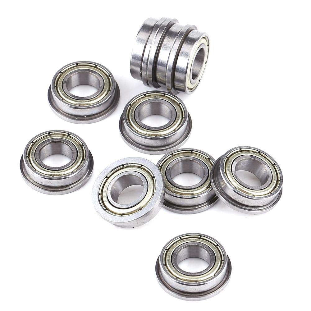 10 Pcs Steel Mini Ball Bearings F688ZZ Metal Double Shielded Flange Deep Groove Bearing For Motor 8x16x5mm
