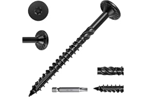 FMhotu #14 Heavy-Duty Wood Screws, Star Drive Deck Screws, Rust Resistant Timber Screws for Timber/Log/Landscaping Wood (2-7/