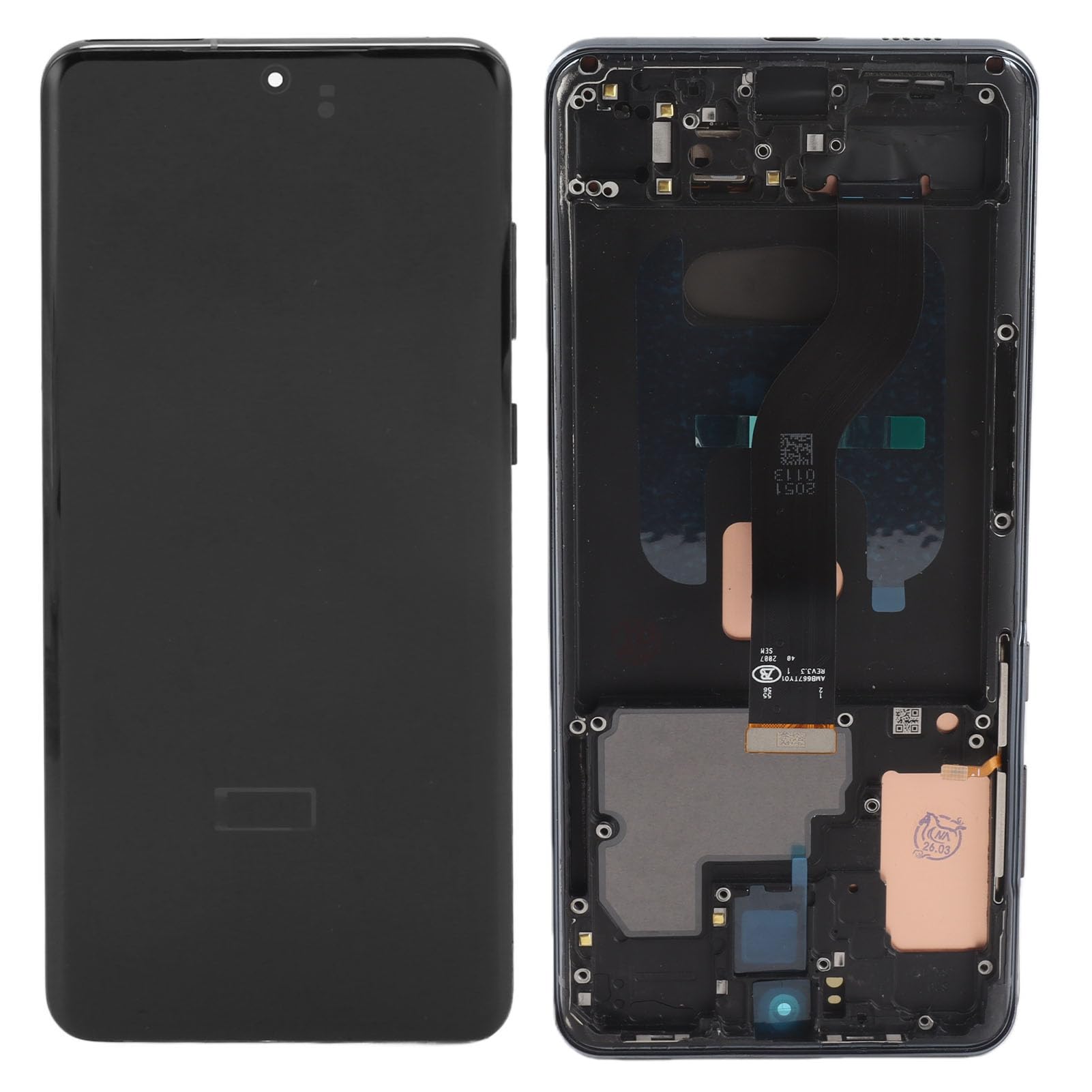 Yunir OLED Screen for S20 Plus, Screen Replacement LCD Display Touch Screen Digitizer Assembly Replacement Fingerprint Function with Tools